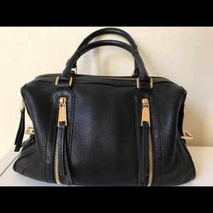 Michael Kors Leather Hangbag Purse Black